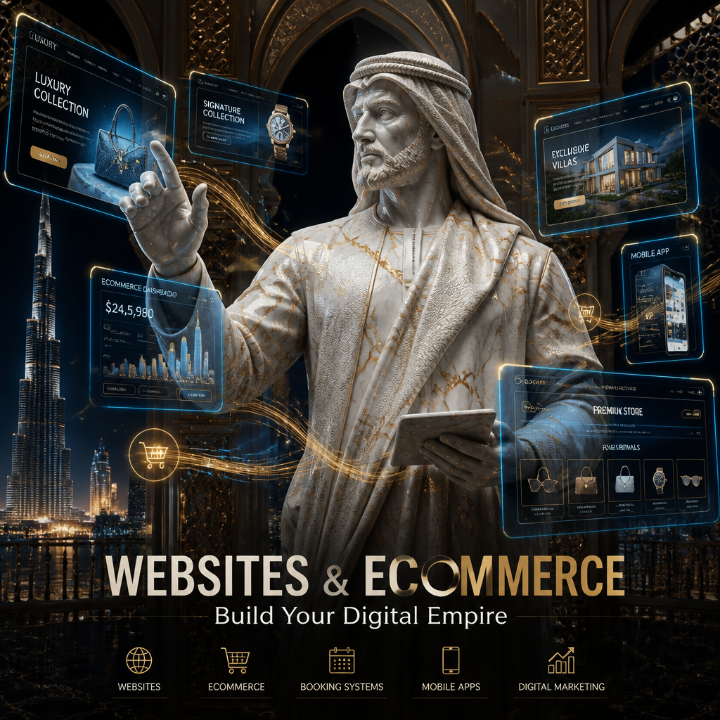 Custom websites and ecommerce development Dubai